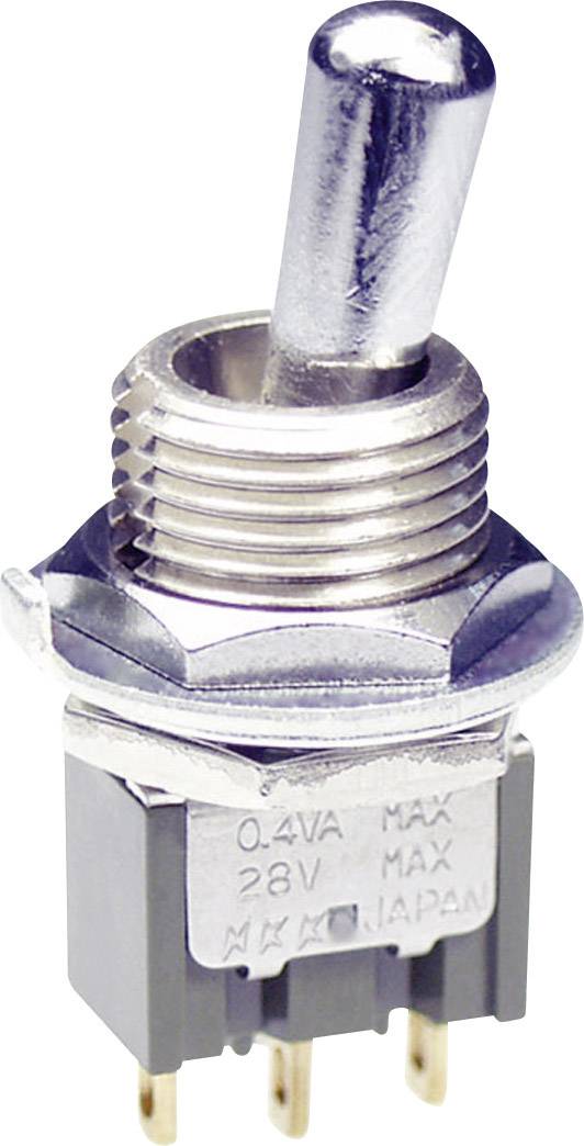 Przełącznik dźwigienkowy 250 V/AC 3 A 2 x wł/wył/wł NKK Switches zatrzask/0/zatrzask 1 szt. - obrazek 1