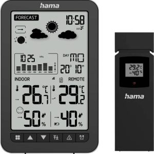 Stacja pogodowa bezprzewodowa Hama 00222219 Stacja pogodowa bezprzewodowa Hama 00222219