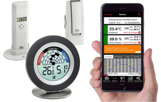 Termohigrometr TFA Dostmann 31.4008.02, -10 , +60 °C, 0 , 99 % - obrazek 1