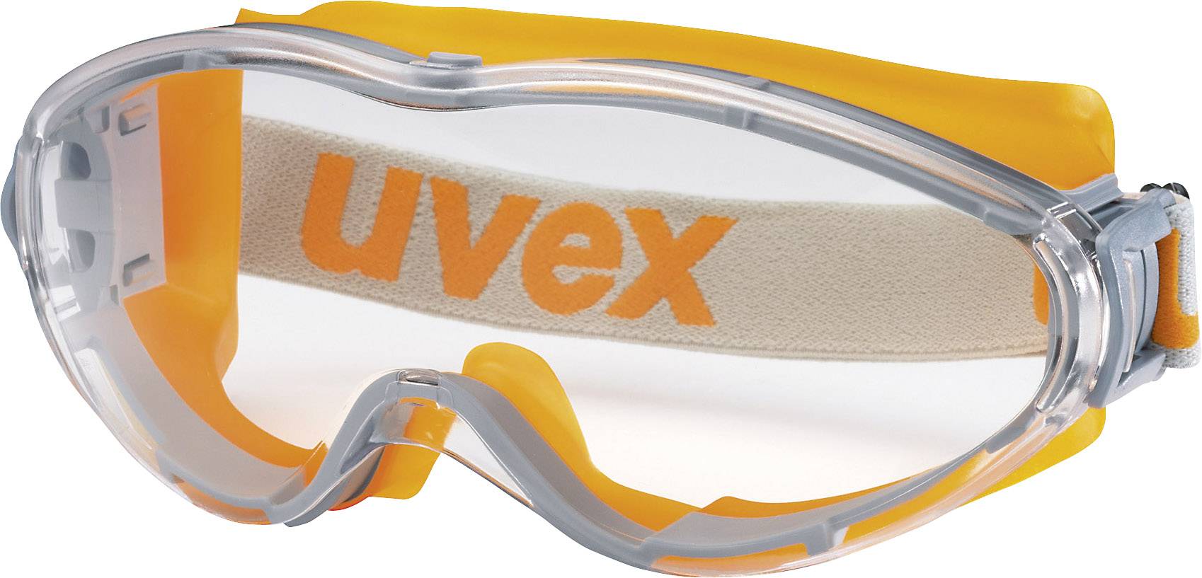 uvex ULTRASONIC 9302245 Pełne okulary ochronne z ochroną UV pomarańczowy, szary EN 166-1, EN 170 DIN 166-1, DIN 170 - obrazek 1
