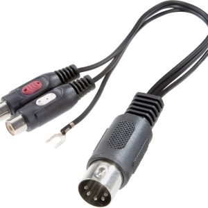 Audio adapter Y SpeaKa Professional SP-7870284, RCA/Cinch, Złącze DIN, 20 cm Audio adapter Y SpeaKa Professional SP-7870284, RCA/Cinch, Złącze DIN, 20 cm