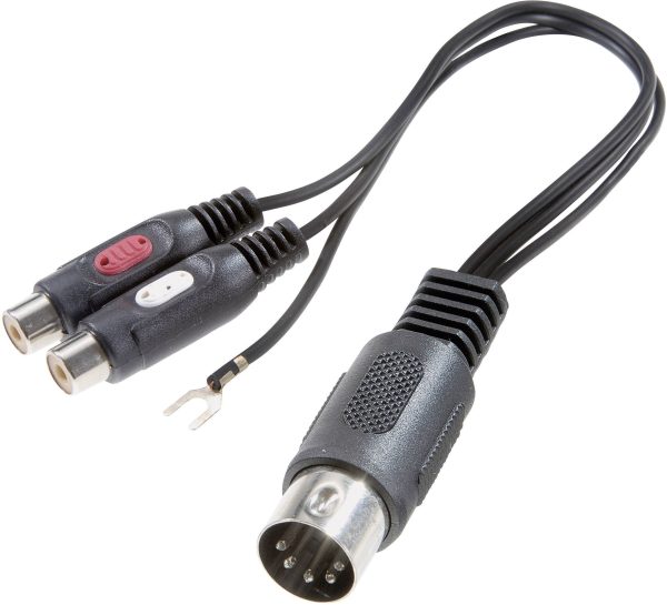 Audio adapter Y SpeaKa Professional SP-7870284, RCA/Cinch, Złącze DIN, 20 cm