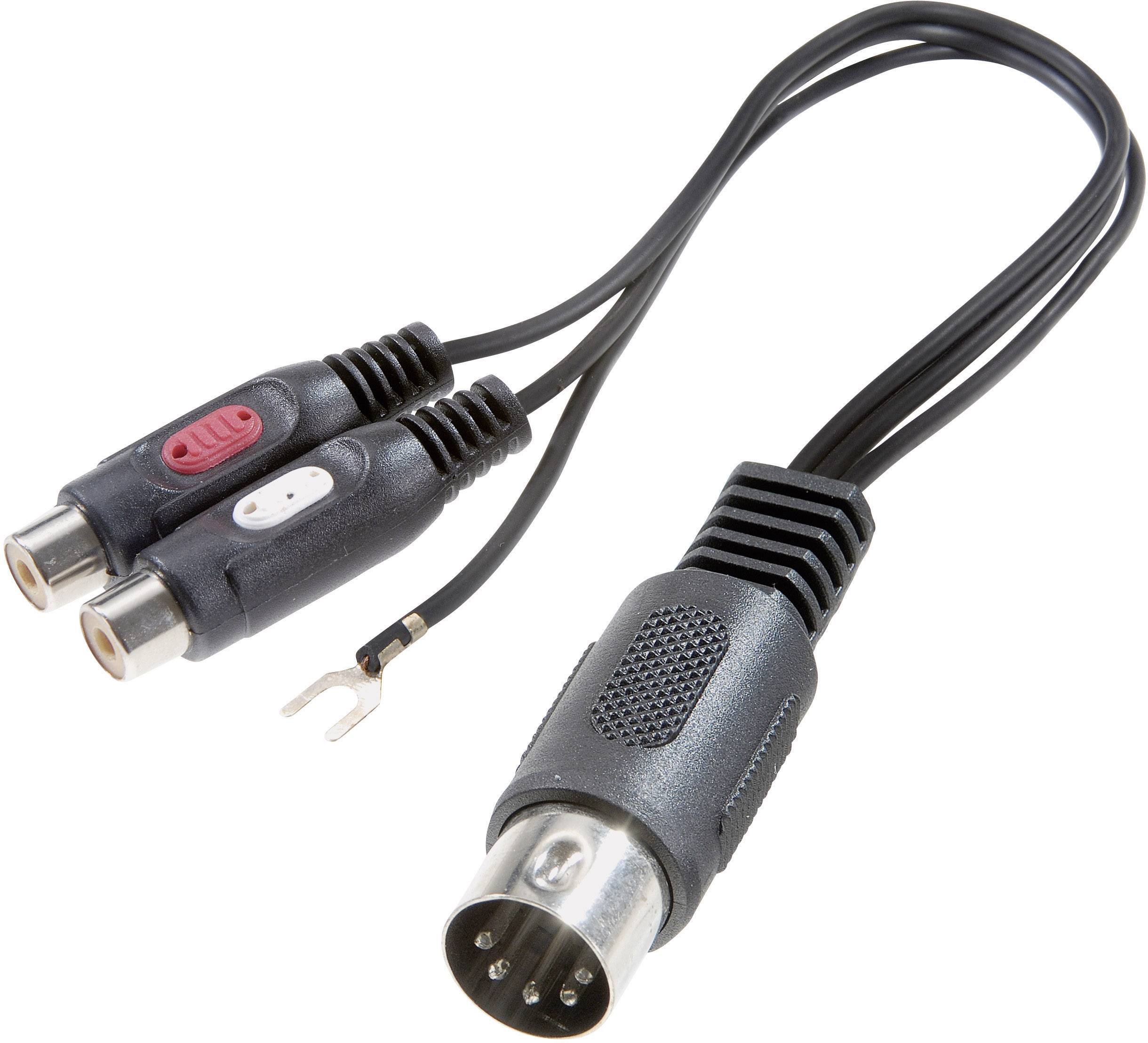 Audio adapter Y SpeaKa Professional SP-7870284, RCA/Cinch, Złącze DIN, 20 cm - obrazek 1