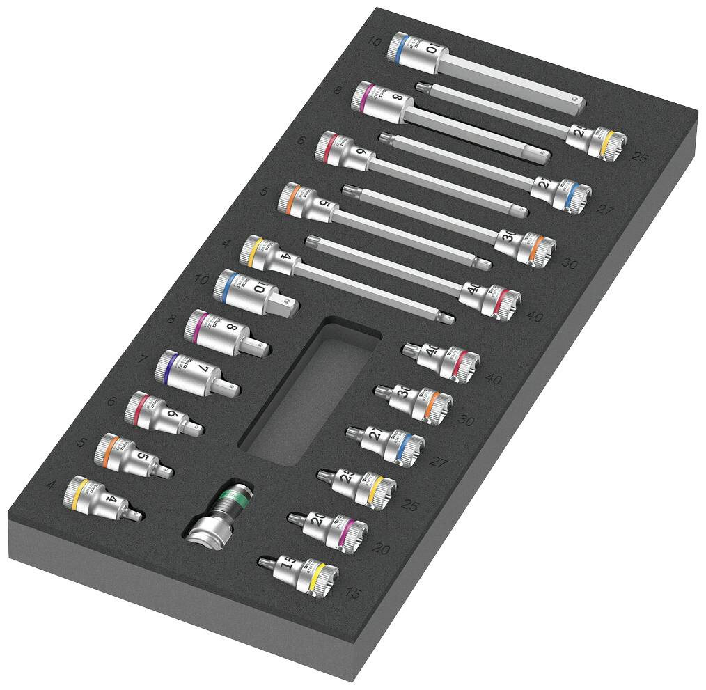 Wera 05150113001 05150113001 TORX, wewnętrzny sześciokąt Grzechotka Zyklop 22 szt. - obrazek 1