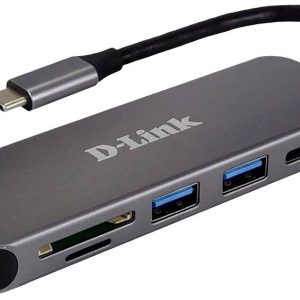 D-Link DUB-2325/E USB-Hub 2+2 Porty USB-A, USB-C®, SD, microSD USB 3.0 5 GBit/s z wtyczką USB-C antracytowy DUB-2325/E D-Link DUB-2325/E USB-Hub 2+2 Porty USB-A, USB-C®, SD, microSD USB 3.0 5 GBit/s z wtyczką USB-C antracytowy DUB-2325/E