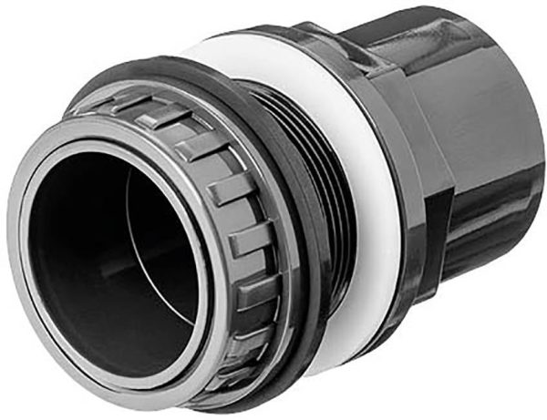 Przepust kablowy z PVC 40 x 50 mm FIAP 2483, (Ø x W) 40 mm x 50 mm, szary