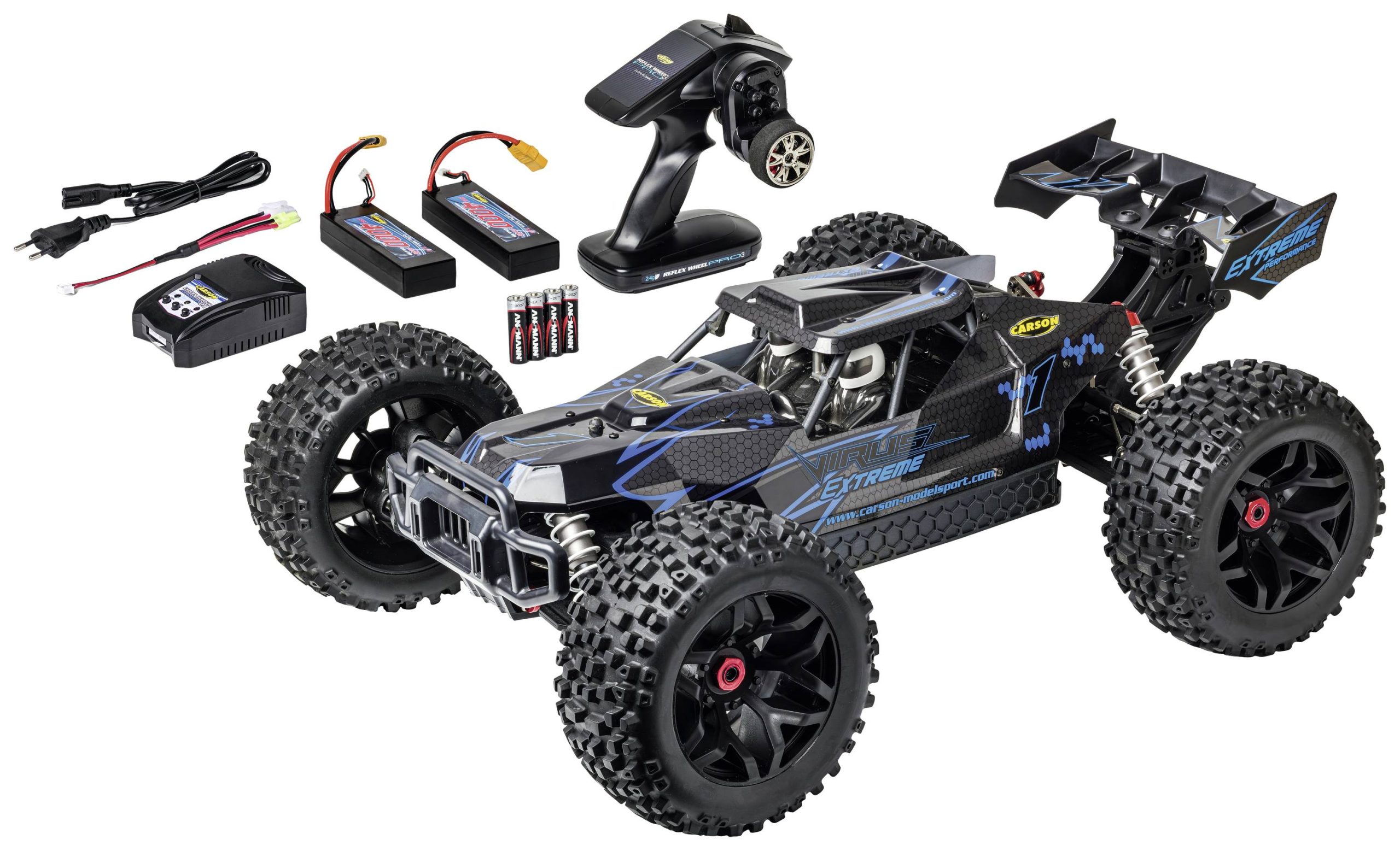 Model samochodu RC Carson Modellsport Virus Extreme 2.4G, 2,4 GHz - obrazek 1