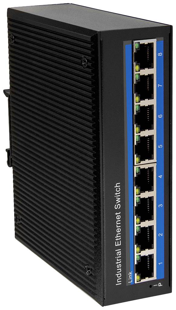 LogiLink NS203 NS203 Switch przemysłowy Ethernet 8 10 / 100 / 1000 MBit/s - obrazek 1