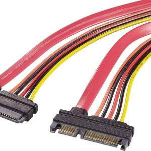przedłużacz SATA Renkforce RF-4297182[1x złącze męskie SATA 15+7-pin – 1x złącze żeńskie SATA 15+7-pin], 0.20 m