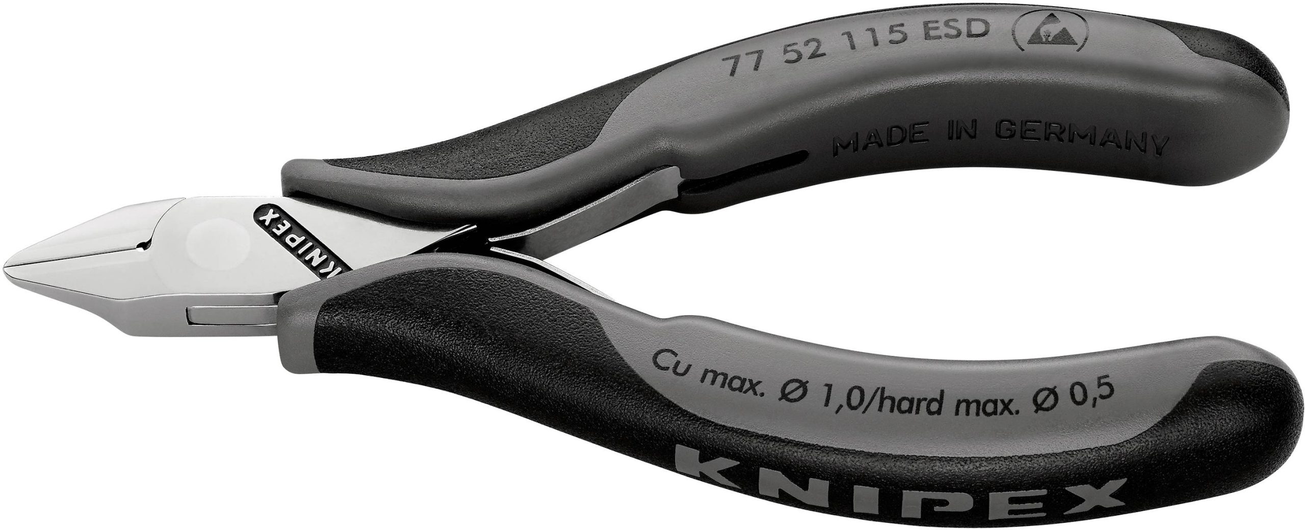 Szczypce boczne Knipex 77 52 115 ESD, 115 mm, 62 HRC, ESD - obrazek 1