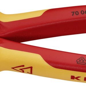 Szczypce boczne Knipex 70 06 180 T, 180 mm, 62 HRC, VDE Szczypce boczne Knipex 70 06 180 T, 180 mm, 62 HRC, VDE