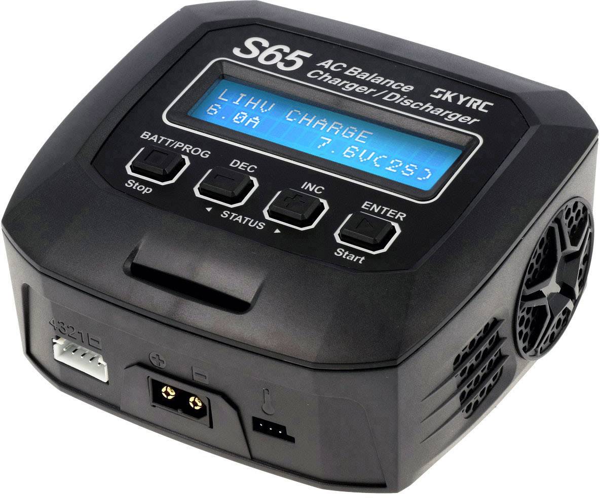 Ładowarka modelarska wielofunkcyjna SKYRC S65 6 A LiPo, LiFePO, LiIon, LiHV, NiMH, NiCd, Akumulator ołowiowy - obrazek 1