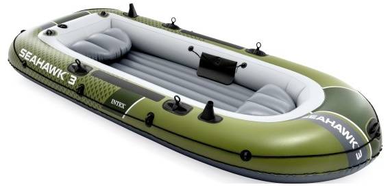 Intex Ponton Seahawk 3 zestaw z wiosłem aluminiowym 137 cm, 68614do 360 kg 66333NP - obrazek 1