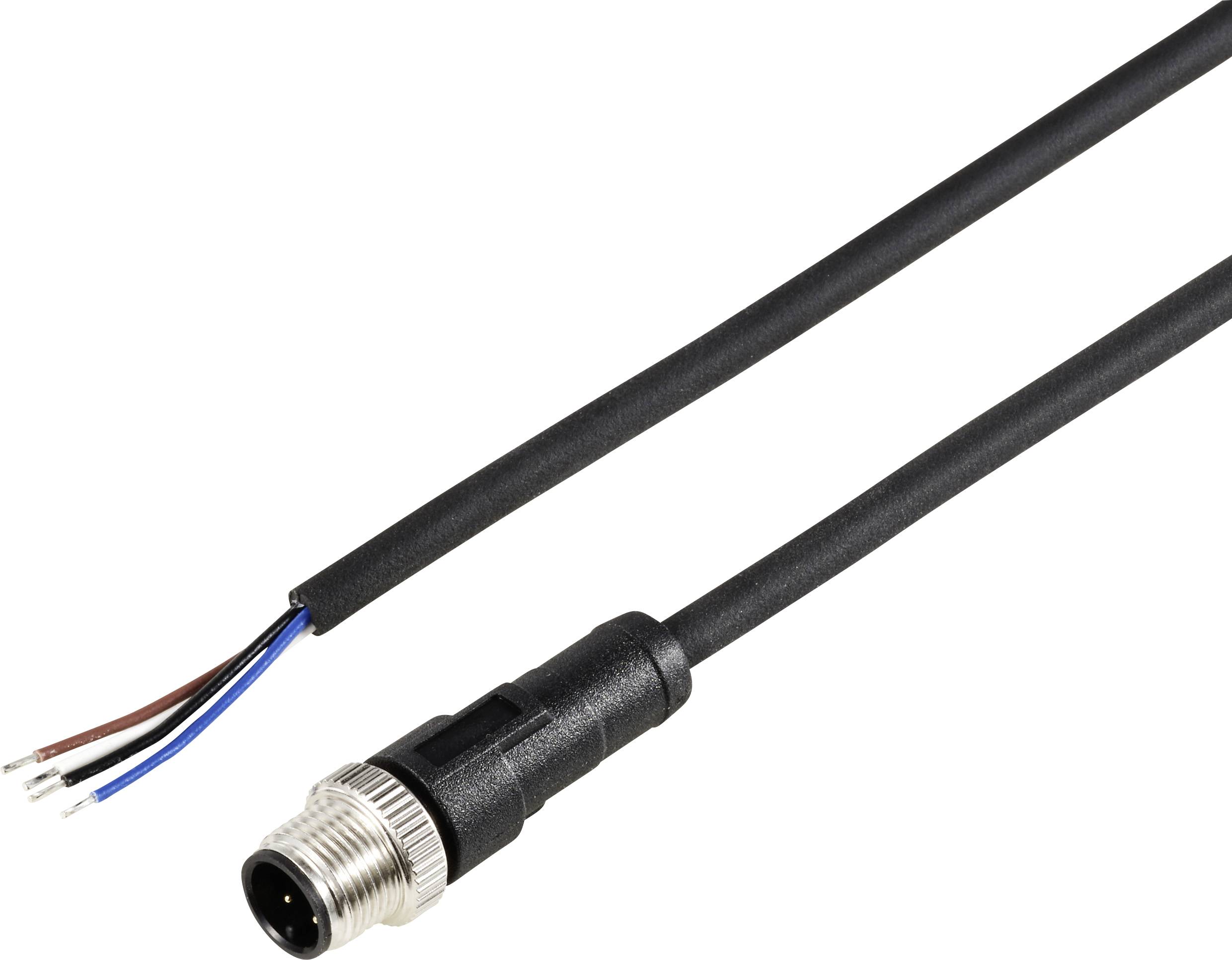 TRU COMPONENTS TC-12833028 Kabel połączeniowy czujnika/aktuatora, piny: 4, 2 m, 1 szt. - obrazek 1