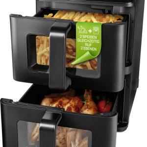GourmetMaxx 19129 Frytkownica 10 l powłoka nieprzywierająca, nie zawiera BPA, obudowa Cool-Touch, zegar cyfrowy, funkcja GourmetMaxx 19129 Frytkownica 10 l powłoka nieprzywierająca, nie zawiera BPA, obudowa Cool-Touch, zegar cyfrowy, funkcja