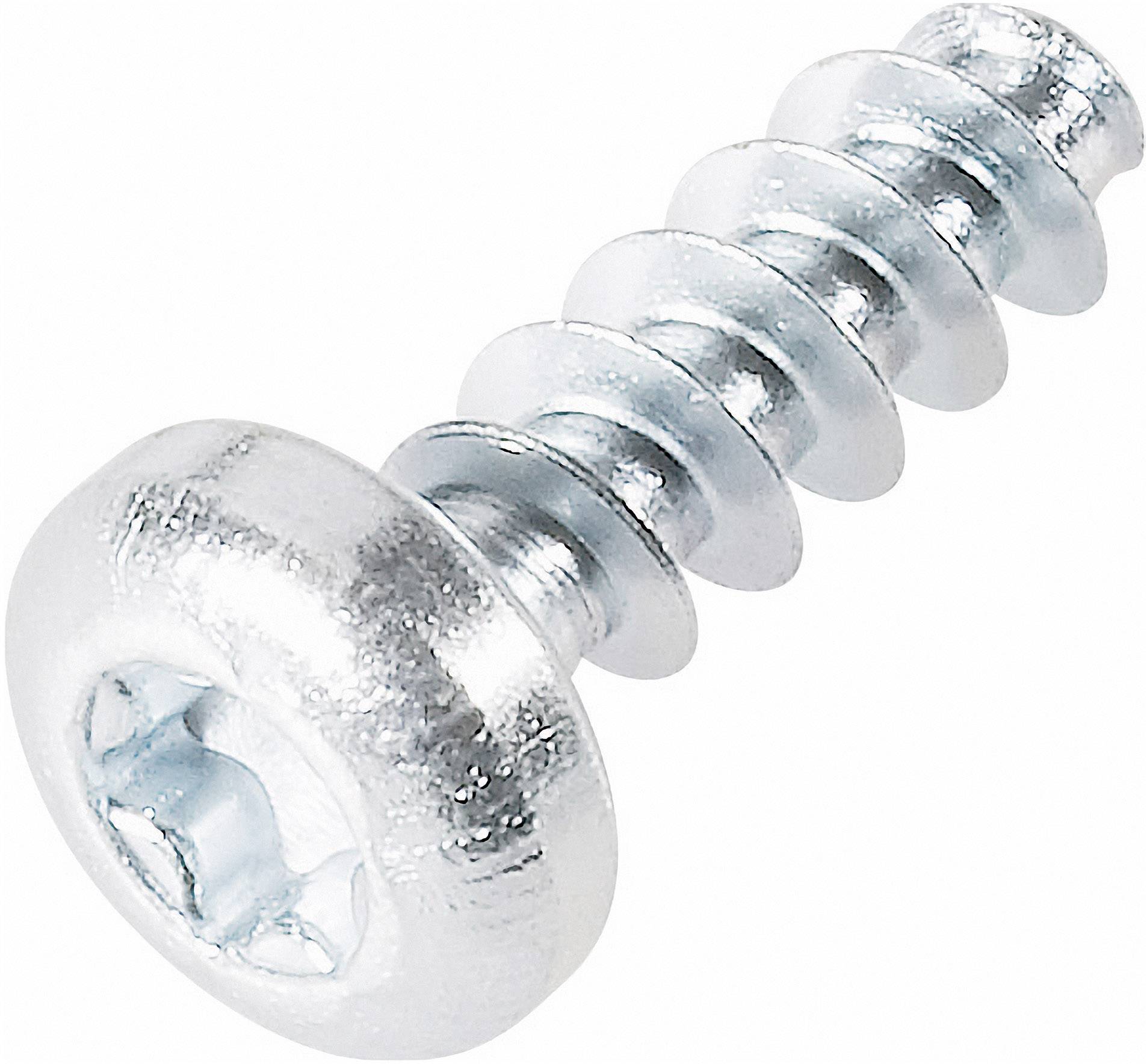 Wkręt samowiercący do tworzyw sztucznych Toolcraft, dł.: 12 mm, śr.: 3 mm, stal ocynk. - obrazek 1