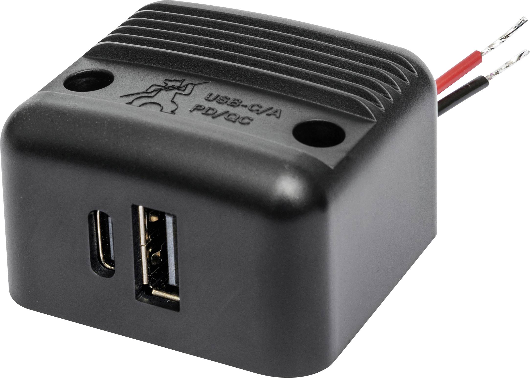 Wbudowane zasilanie USB-C/A podwójne gniazdo PD/QC maks. 30 W ProCar 12 V, 24 V - obrazek 1