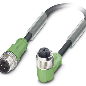 Kabel do czujników/elementów wykonawczych Phoenix Contact SAC-4P-M12MS/5,0-PUR/M12FR 1696400, złącze żeńskie M12, kątowe Kabel do czujników/elementów wykonawczych Phoenix Contact SAC-4P-M12MS/5,0-PUR/M12FR 1696400, złącze żeńskie M12, kątowe