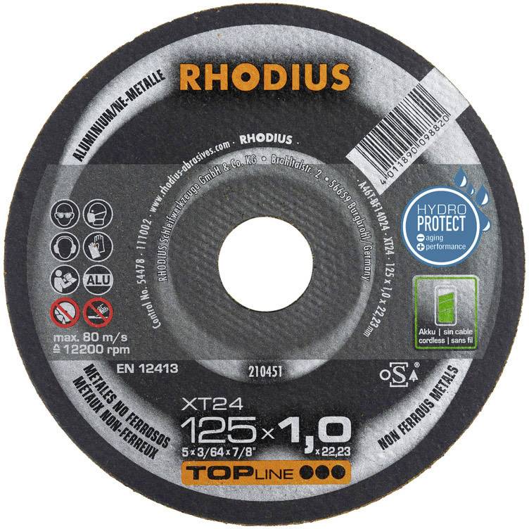 Tarcza tnąca prosta Rhodius XT24 210451 125 mm 1 szt. - obrazek 1