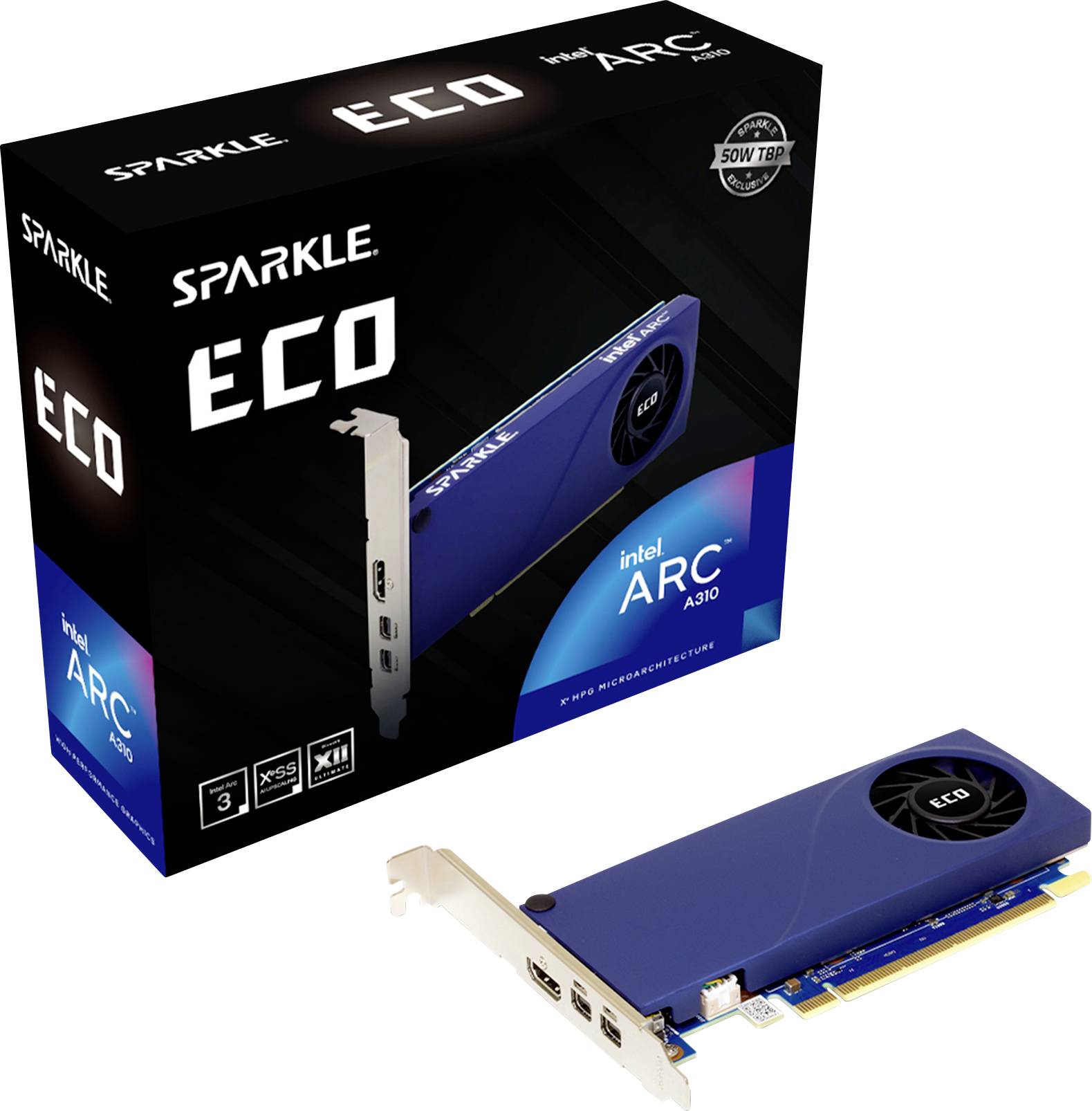 Sparkle Karta graficzna Intel Arc™ A310 ECO 4 GB GDDR6-RAM PCIe x16 Mini DisplayPort, HDMI - obrazek 1