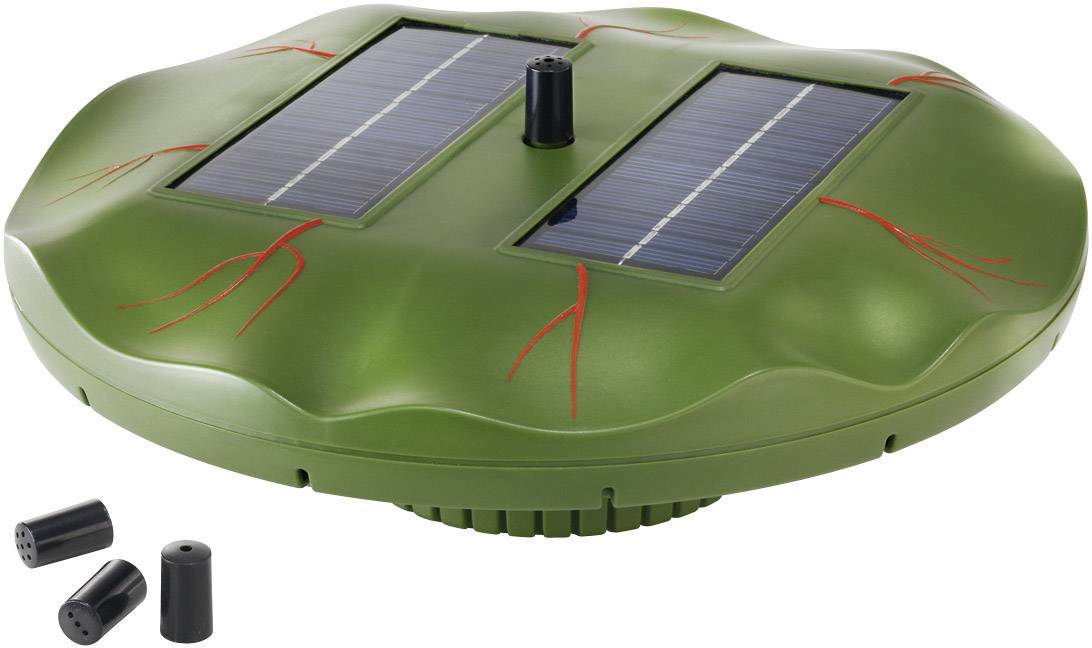 Fontanna ogrodowa solarna pływająca Lilia Wodna Esotec 101770, Maks. 160 l/h, 0,4 m, (Ø x W) 300 mm x 105 mm - obrazek 1