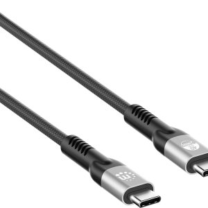Manhattan USB-C Kabel Thunderbolt™ 3, Thunderbolt™ 4, USB4® Złącze męskie USB-C® 2 m czarny 4K UHD, 8K UHD 356381 Manhattan USB-C Kabel Thunderbolt™ 3, Thunderbolt™ 4, USB4® Złącze męskie USB-C® 2 m czarny 4K UHD, 8K UHD 356381