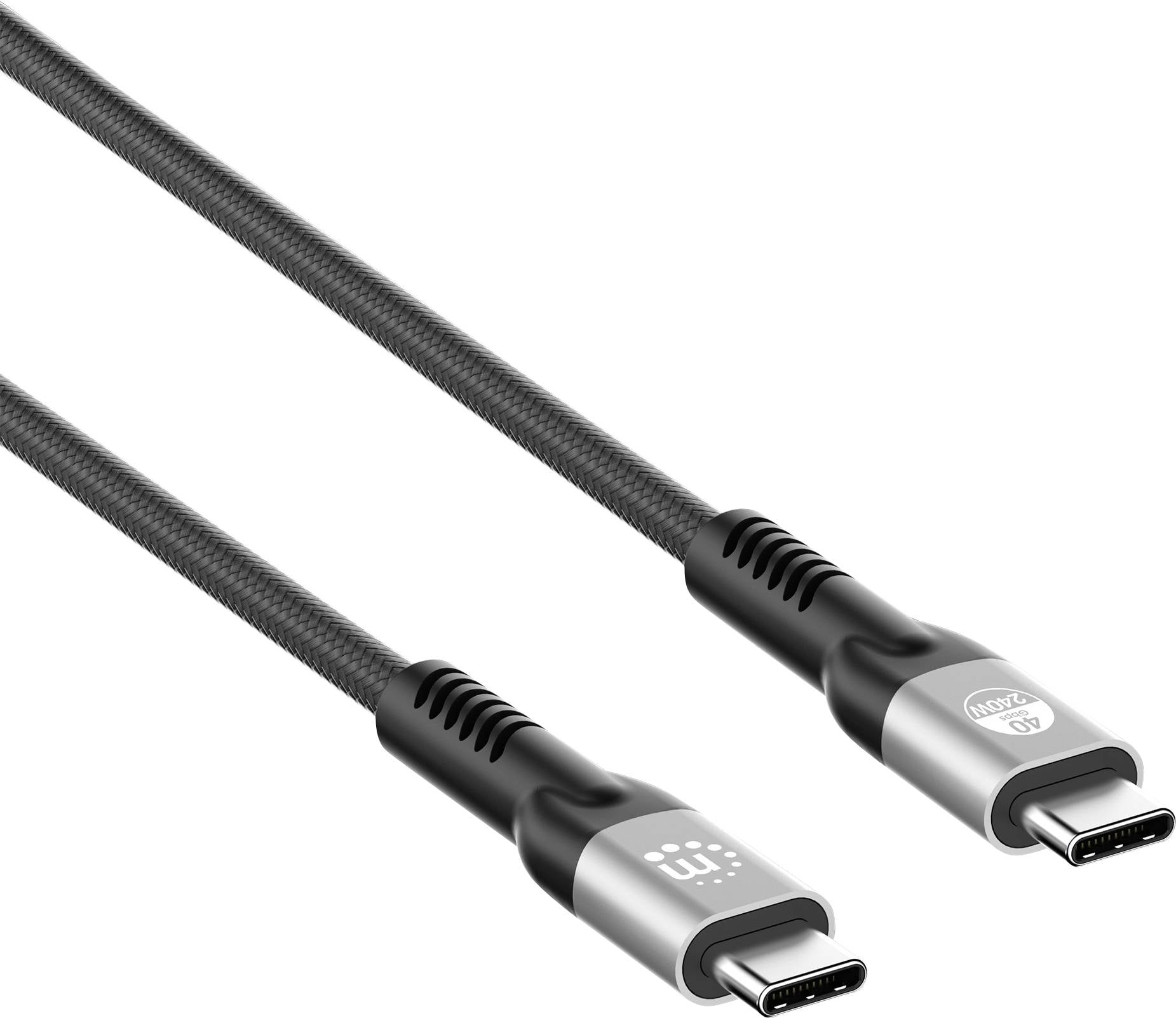 Manhattan USB-C Kabel Thunderbolt™ 3, Thunderbolt™ 4, USB4® Złącze męskie USB-C® 2 m czarny 4K UHD, 8K UHD 356381 - obrazek 1