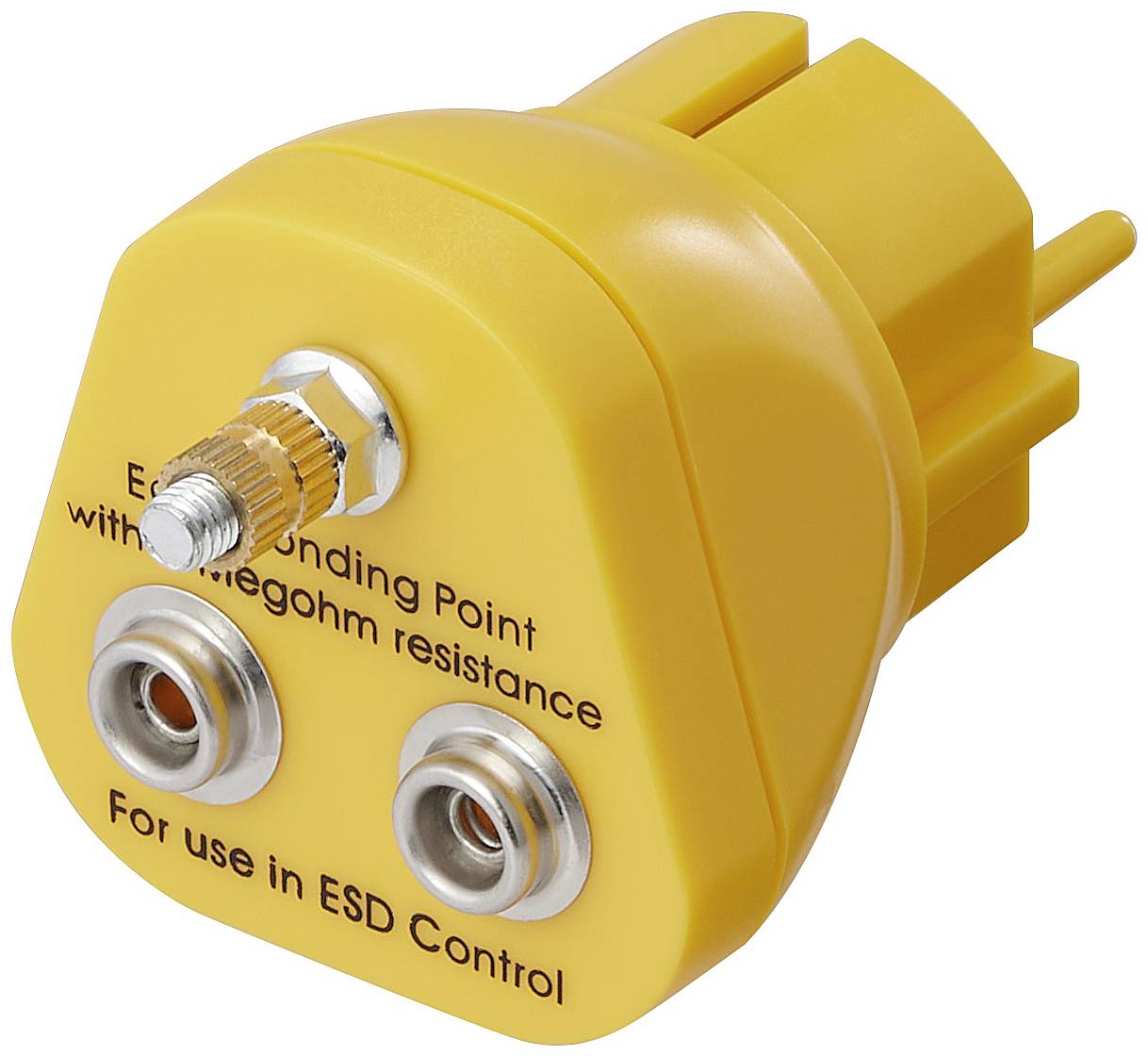 TRU COMPONENTS TC-12351672 Wtyczka uziemiająca M5, 2x złącze zatrzaskowe 10 mm 1 szt. - obrazek 1