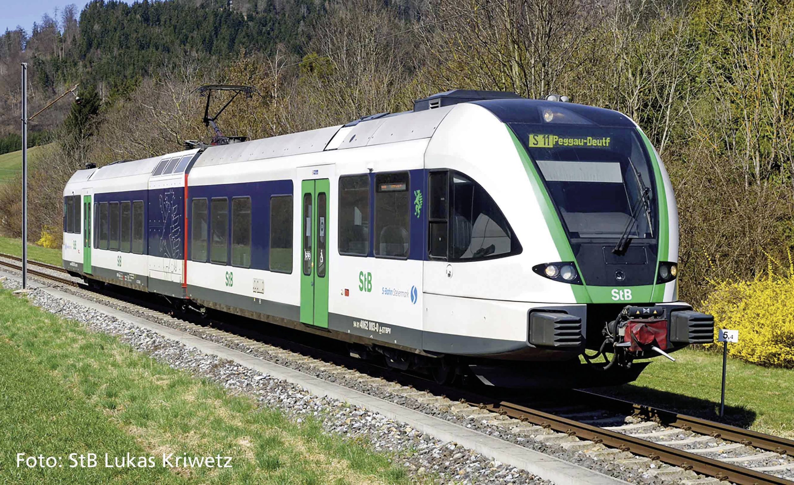 Piko H0 59127 Elektryczny zespół trakcyjny H0 GTW 2/6 Stadler firmy StB - obrazek 1