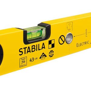 Poziomica Stabila Type 70 Electric 16135/4, Długość: 43 cm, Dokładność poziomowania: 0.5 mm/m Poziomica Stabila Type 70 Electric 16135/4, Długość: 43 cm, Dokładność poziomowania: 0.5 mm/m
