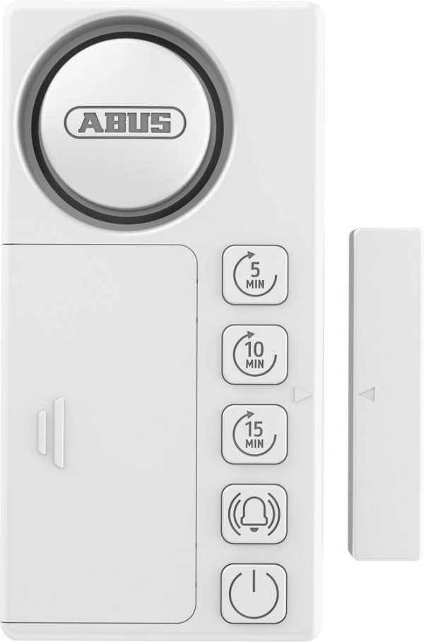 Mini zestaw alarmowy ABUS Time2Close™ ABTC10000 115 dB biały