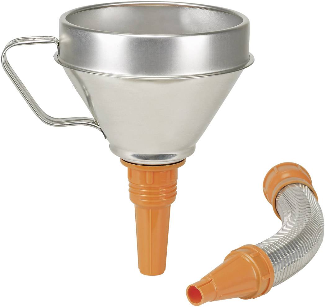 Lejek metalowy, Pressol 02645, O 160 mm/18 mm, długość odpływu 300 mm, 1,3 l - obrazek 1