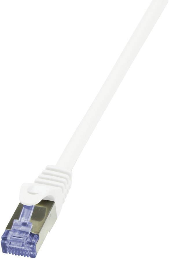 kabel LAN LogiLink CQ4061S, 1 szt., RJ45, CAT 6a, S/FTP, 3.00 m, biały - obrazek 1