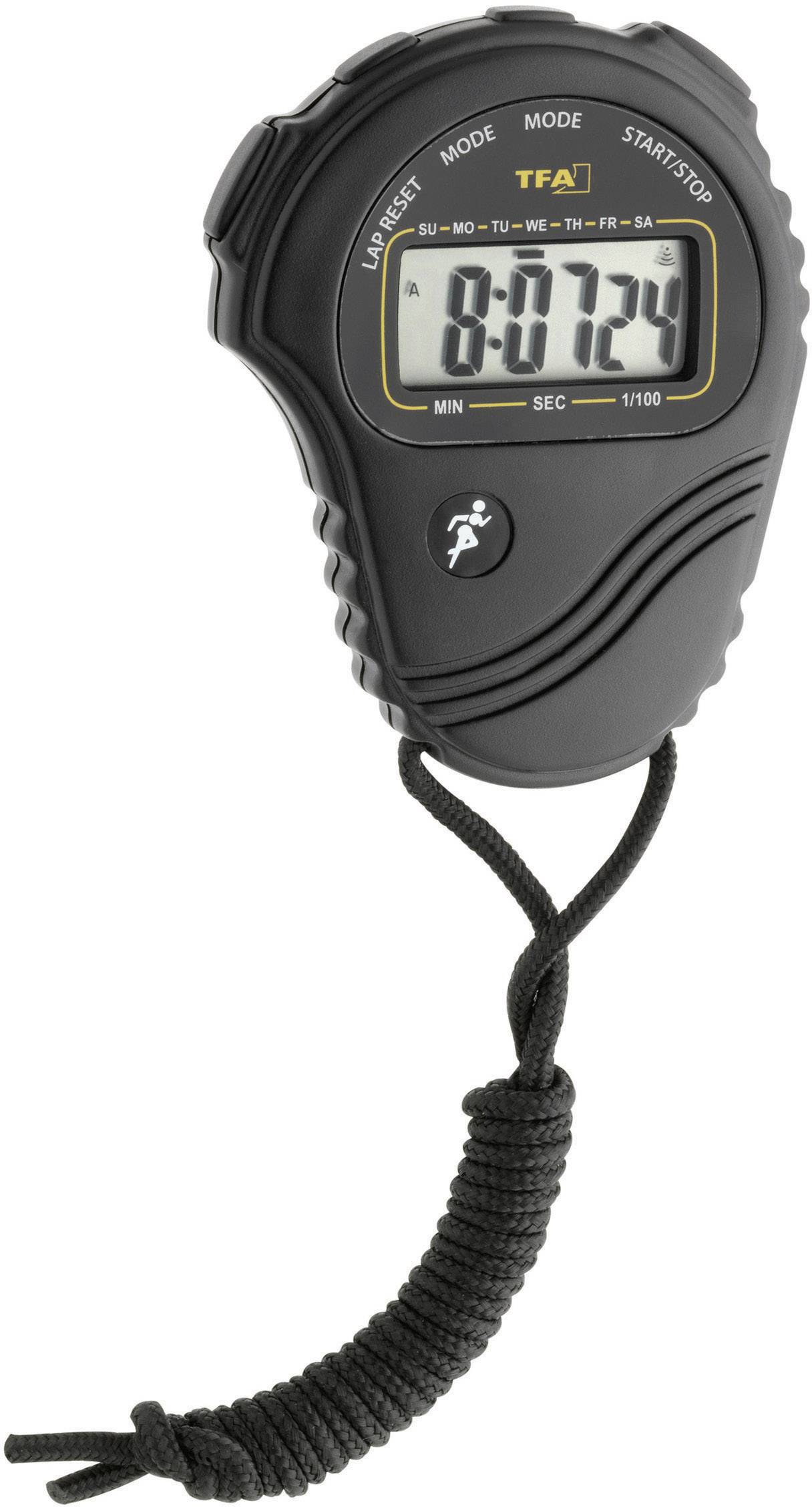 Stoper TFA 38.2029, zegar, alarm z funkcją snooze, 1/100 sekundy - obrazek 1