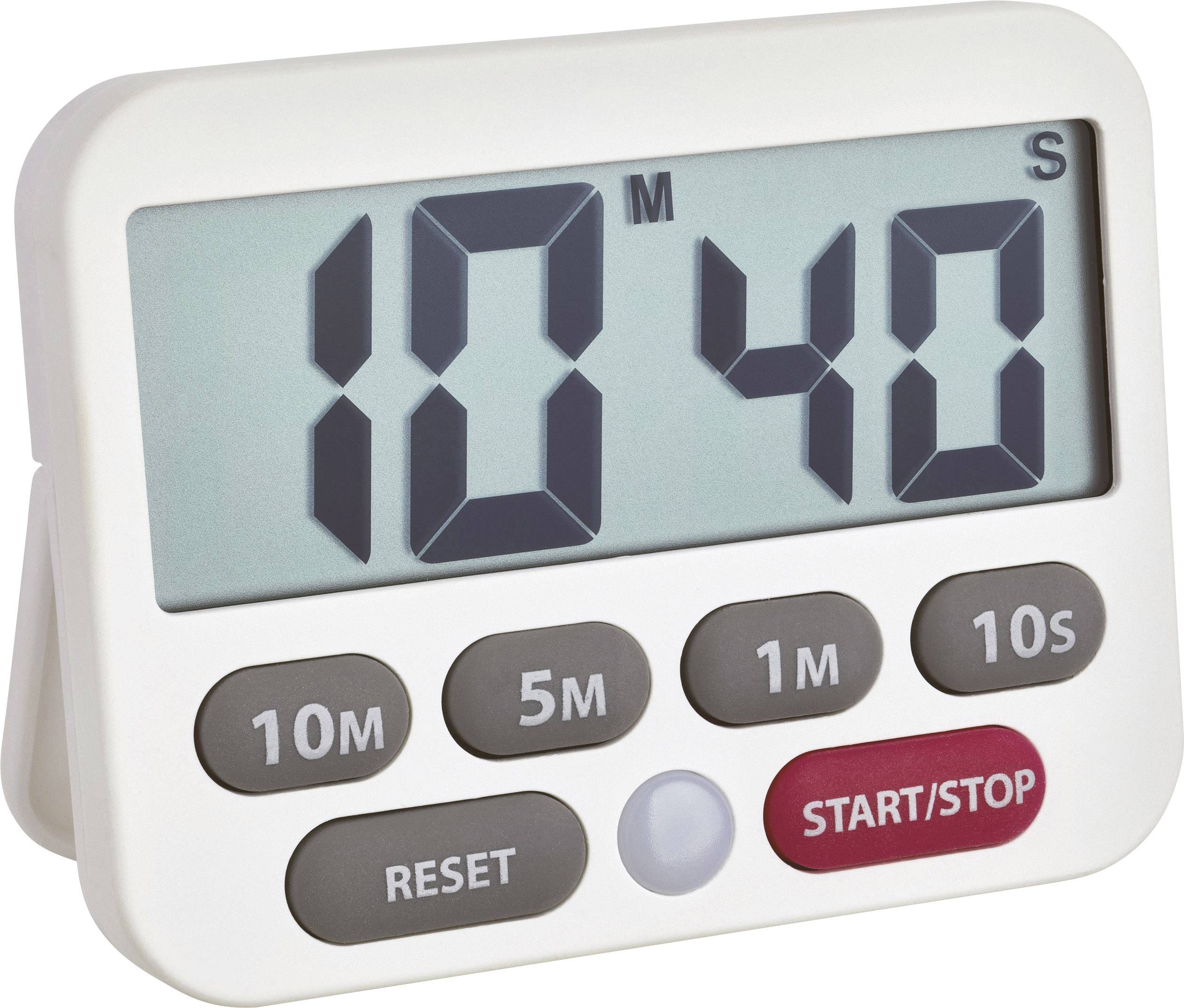 TFA Dostmann 38.2038.02 Timer biały cyfrowy - obrazek 1