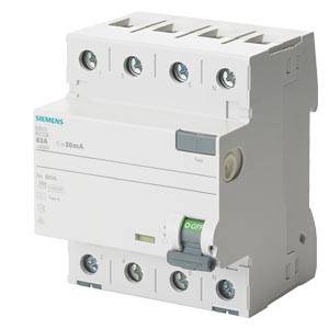 Siemens 5SV33463 Wyłącznik różnicowoprądowy F 63 A 0.03 A 400 V - obrazek 1