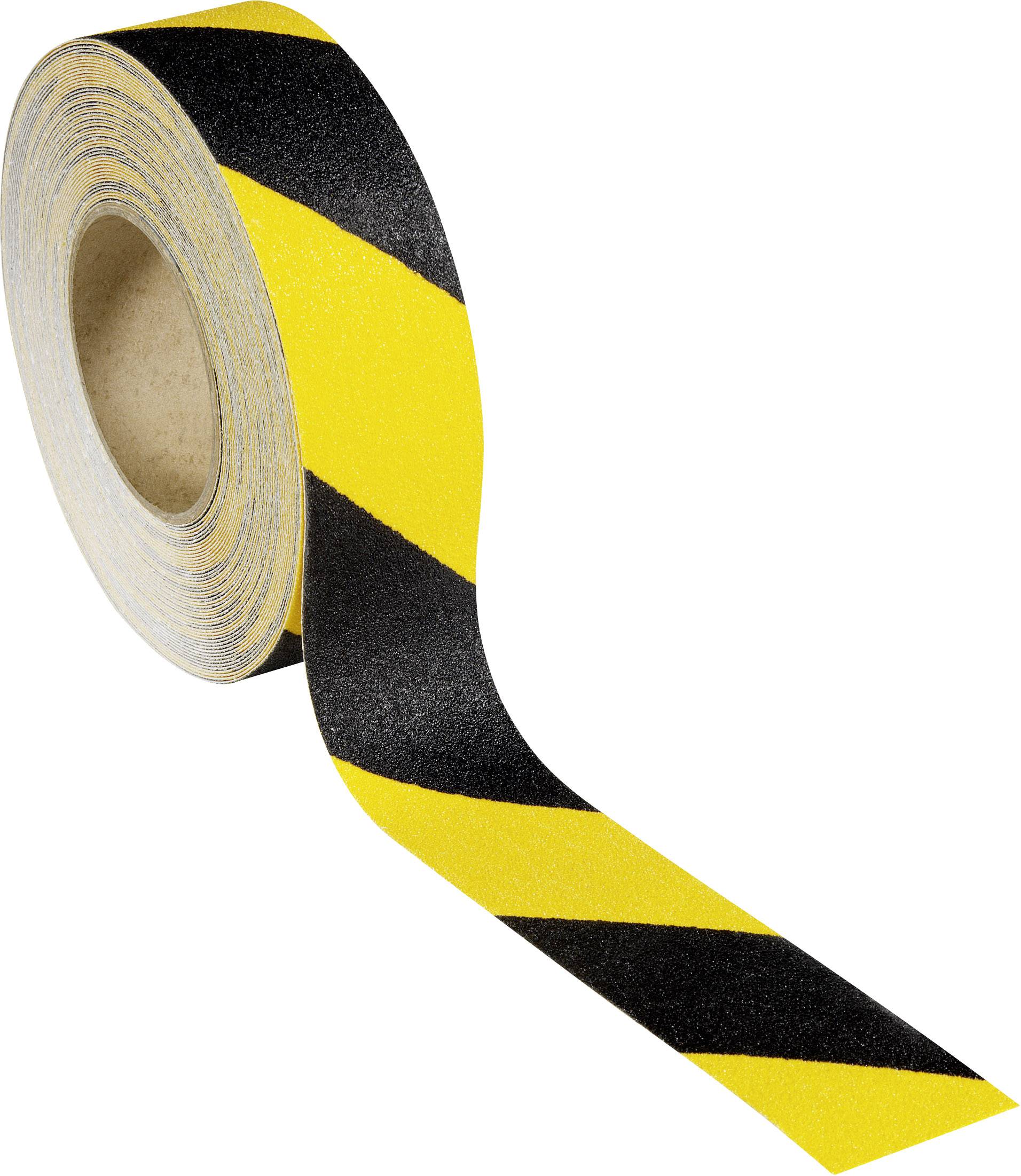 Rocol RS43543 Taśma Antypoślizgowa Czarna/Żółta (D x S) 18.25 m x 50 mm czarny, żółty - obrazek 1