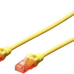 kabel LAN Digitus DK-1612-010/Y, 1 szt., RJ45, CAT 6, U/UTP, 1.00 m, żółty kabel LAN Digitus DK-1612-010/Y, 1 szt., RJ45, CAT 6, U/UTP, 1.00 m, żółty