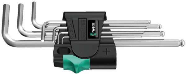 Wera 950 PKL/7 SM N wewnętrzny sześciokąt Zestaw kluczy trzpieniowych 1.5 mm, 2 mm, 2.5 mm, 3 mm, 4 mm, 5 mm, 6 mm 7 szt