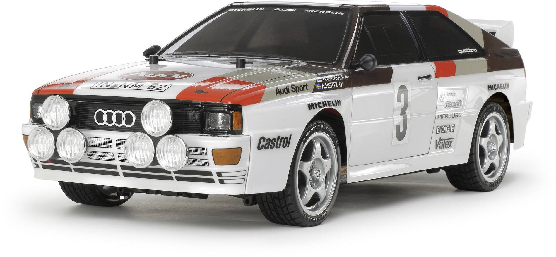 Model samochodu RC Tamiya Audi Quattro Rally, 1:10, Do samodzielnego złożenia - obrazek 1