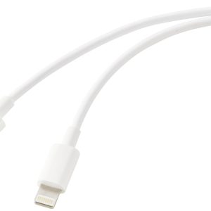Renkforce Kabel USB USB 2.0 Złącze męskie USB-C®, Złącze męskie Lightning 1.00 m biały RF-6857550 Renkforce Kabel USB USB 2.0 Złącze męskie USB-C®, Złącze męskie Lightning 1.00 m biały RF-6857550