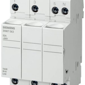 Uchwyt cylindryczny bezpiecznika Siemens 3NW7333, 400 V/AC, 20 A, 1 szt. Uchwyt cylindryczny bezpiecznika Siemens 3NW7333, 400 V/AC, 20 A, 1 szt.