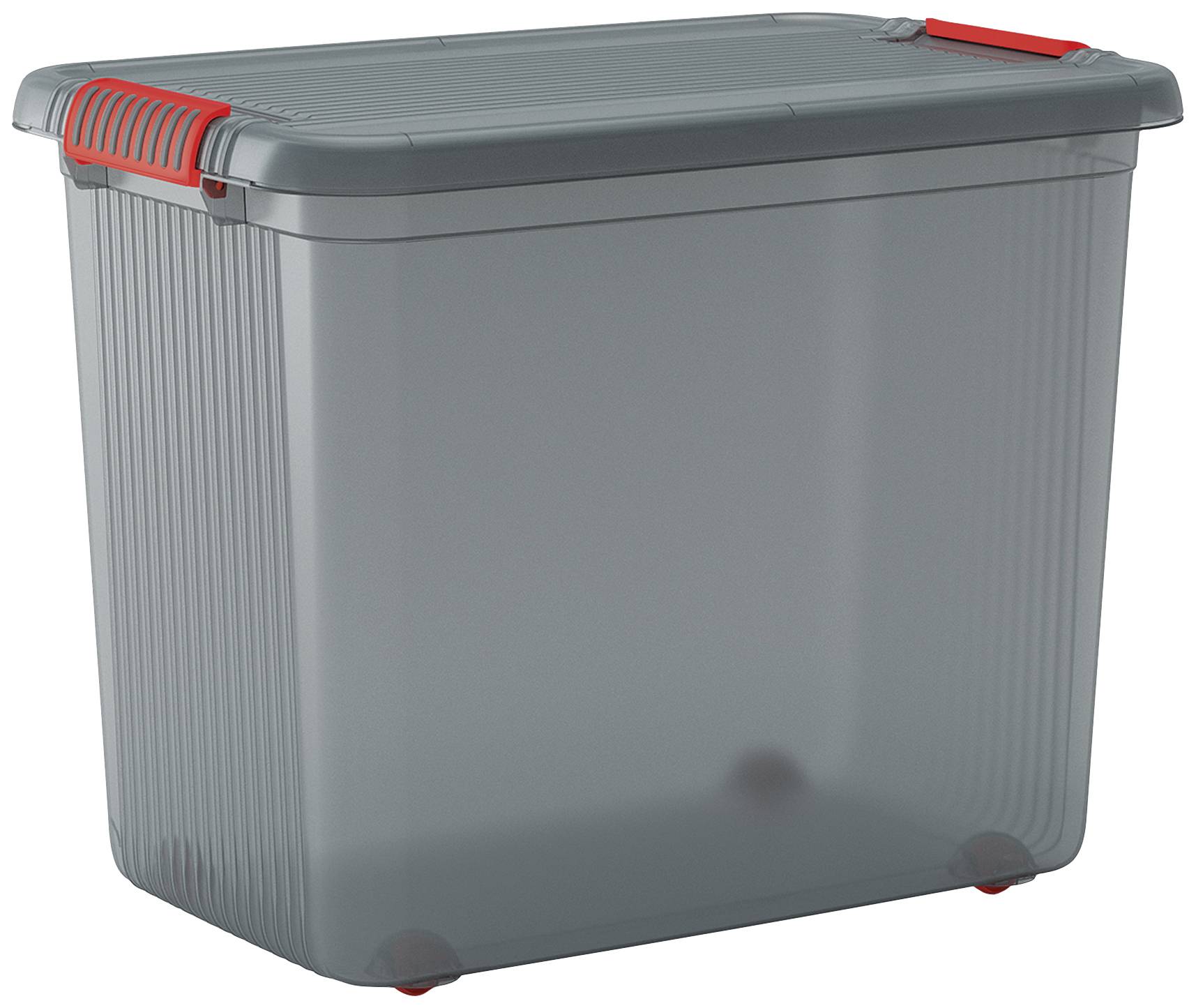 KIS 237491 Skrzynka do przechowywania K Latch do sztaplowania (S x W x G) 590 x 450 x 390 mm smoke grey, półprzezroczyst - obrazek 1