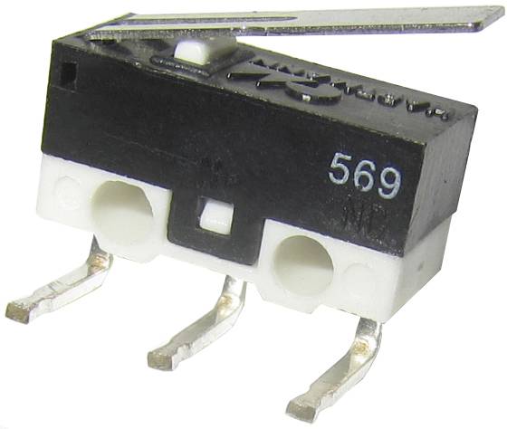 Mikroprzełącznik MICROHART 125 V/AC 3 A 1 x wł/(wł) PTR Hartmann chwilowy 1 szt. - obrazek 1