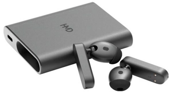 HMD Amped Buds Słuchawki douszne Bluetooth czarny redukcja szumów mikrofonu odporne na pot Sport