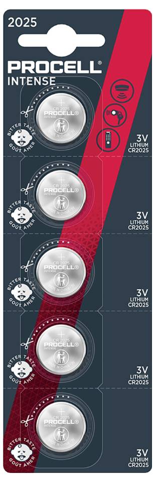 Ogniwo guzikowe CR 2025 PROCELL Procell Intense 3 V 5 szt. litowe