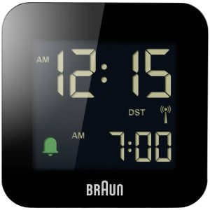 Braun BC08B-DCF Sterowany radiowo Budzik czarny wyświetlacz negatywowy Braun BC08B-DCF Sterowany radiowo Budzik czarny wyświetlacz negatywowy