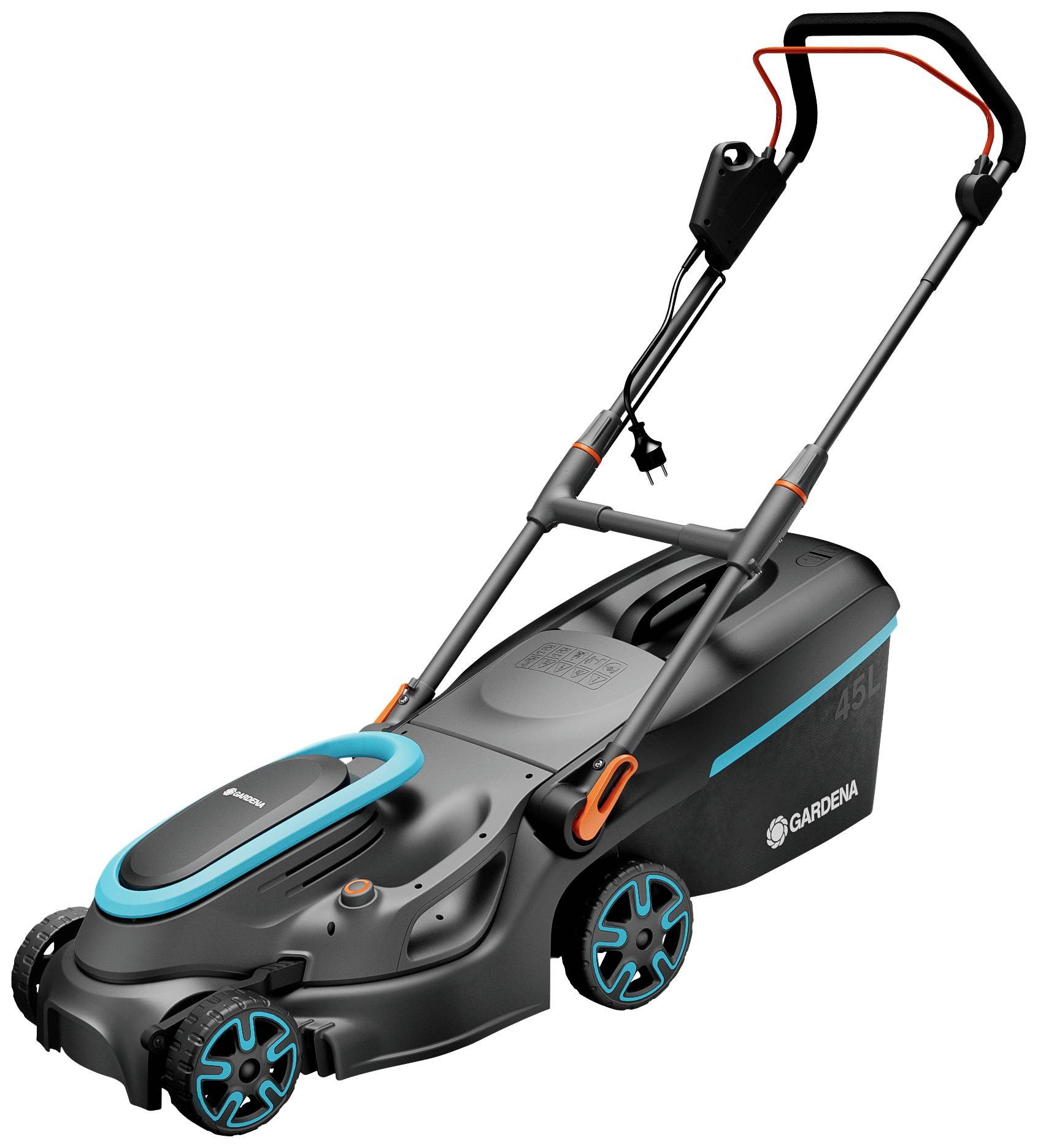 GARDENA PowerMax 37/1800 G2 elektryczny Kosiarka Uchwyt z regulacją wysokości z funkcją składania - obrazek 1