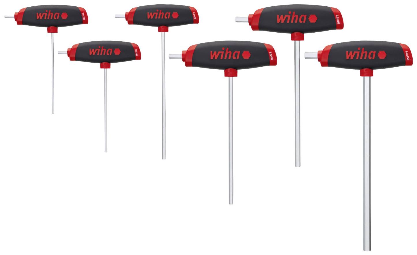 Wiha sześciokąt Zestaw kluczy trzpieniowych 2.5 mm, 3.0 mm, 4.0 mm, 5.0 mm, 6.0 mm, 8.0 mm 6 szt. - obrazek 1