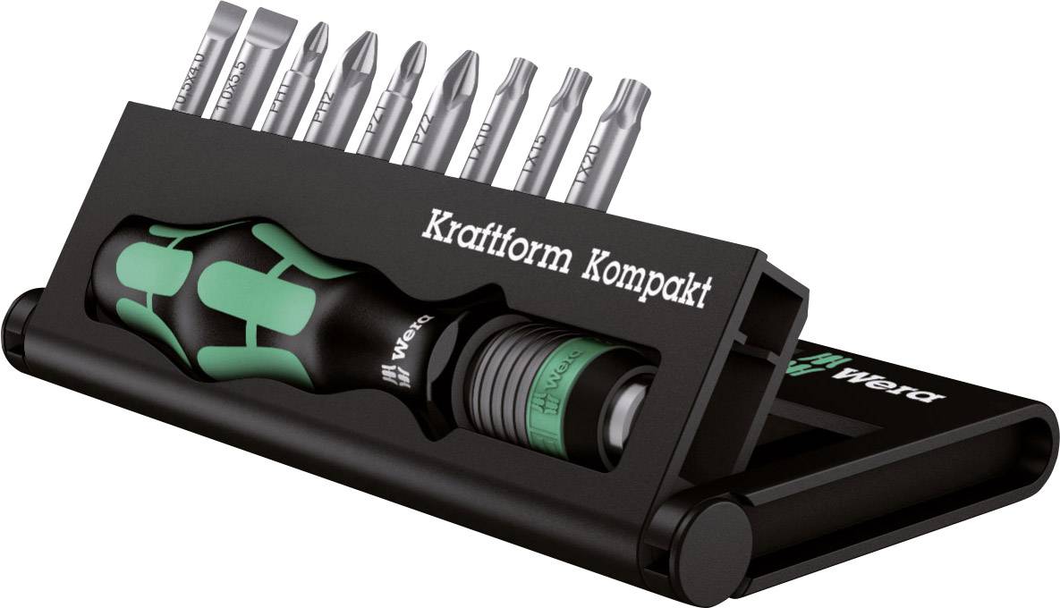 Bity Wera Kraftform Kompakt 10 05056653001 1 zest. płaski, krzyżakowy Phillips, krzyżakowy Pozidriv, TORX wewnętrzny - obrazek 1